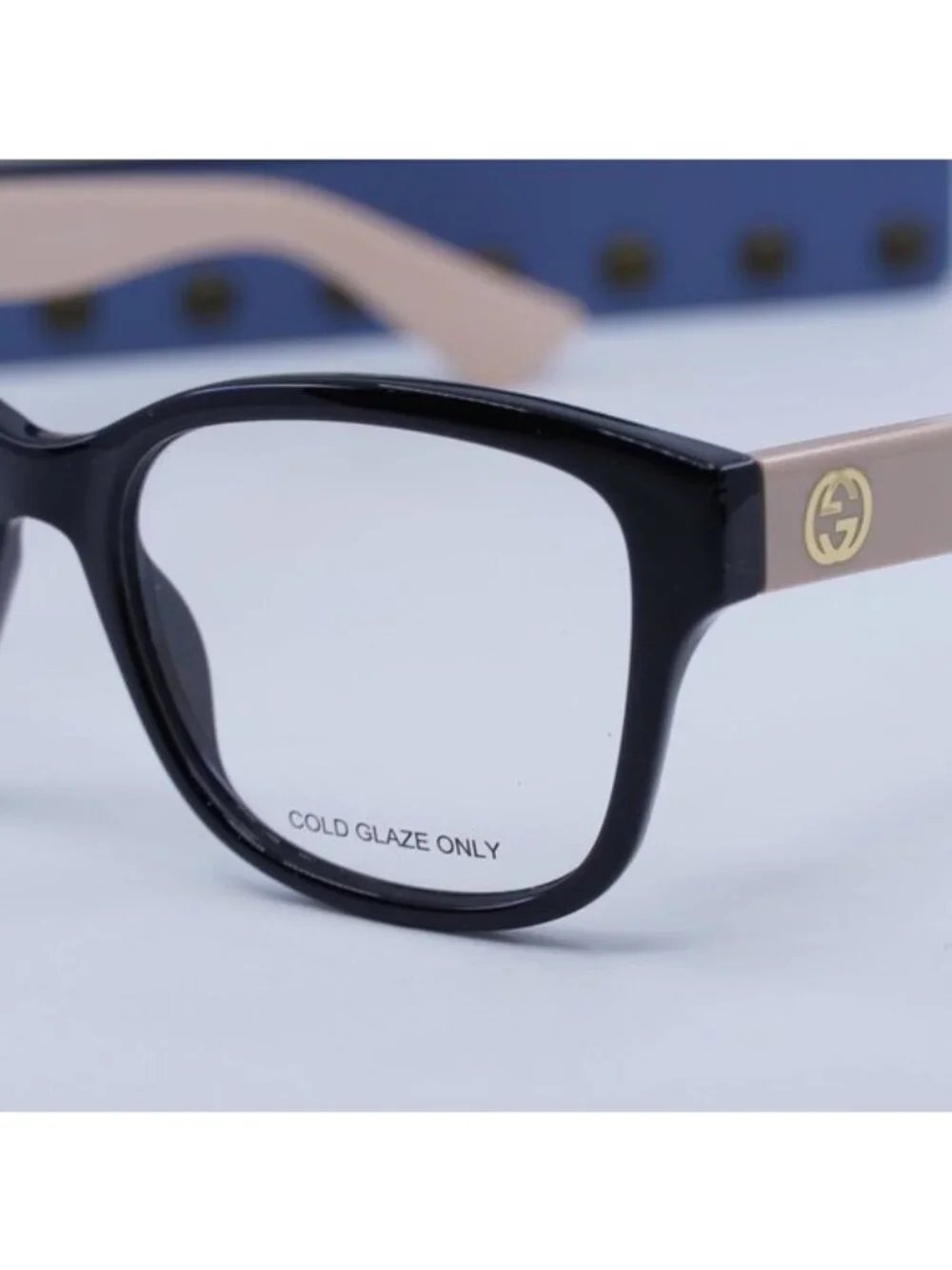 Gucci GG1340O 007 Square Eyeglasses - Shiny Black/Pink 54mm